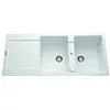 EWI Evier cuisine à encastrer 2 bacs + 1 égouttoir Tamaris - Granit - ...