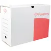 Pergamy 5 Star archiefdoos formaat 25 x 33 x 15 cm (h x l x b) wit/rood