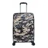 UNIVERS DECOR LYS - Valise Cabine polycarbonate camouflage vert 55x38x20 cm 4 Roues doublées