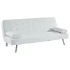 VENTE-UNIQUE Canapé convertible clic-clac en simili MICHELLE II - Blanc