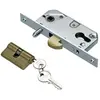 Serrure à crochet axe 60mm pour porte coulissante coffre de 96mm - IBFM - 5100