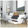 Lit gigogne avec rangements  ALFIO avec rangements - 2 couchages de 90 x 190 cm