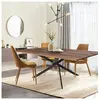 LEQUAIDESAFFAIRES Table ROYALTY 160X90 /Décor chêne piètement noir