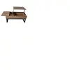 LEQUAIDESAFFAIRES Table basse FLOWER 110x55 / Décor Chêne  blanchi et métal noir