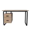LEQUAIDESAFFAIRES Bureau PEARL / Chêne blanchi et métal noir
