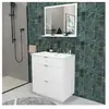 LEQUAIDESAFFAIRES Meuble sous-vasque MARBELLA 80 cm + 3 tiroirs / Blanc