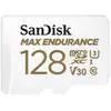 Carte mémoire microSDXC SanDisk MAX ENDURANCE Video Monitoring 128 Go + Adaptateur SD 60 000 heures