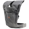 MAÏKA Porte-bébé souple gris, naissance à 15 kg, ventrale