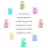 Maïka Veilleuse En Silicone Lapin Blanc, Recharge Usb C, 4 Modes, Coul...
