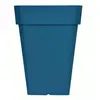 Riss Bac à fleurs carré RIVIERA SOLEILLA - Plastique - Hauteur 53 cm - Bleu