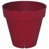 Bac à fleurs rond RIVIERA LOFT - Plastique - Diamètre 30 cm - Rouge