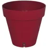 Bac à fleurs rond RIVIERA LOFT - Plastique - Diamètre 40 cm - Rouge