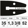 Guide OZAKI pro steel ( HOMELITE - SABRE ) coupe 14" - 35cm