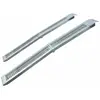 Jeu de 2 rampes droites et pliables en acier - L : 193 x l: 25 cm