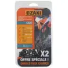 Lot de deux chaînes de tronçonneuse OZAKI sous coque semi carrée: