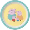 Petit Jour Paris Assiette bebe Peppa Pig avec les parents