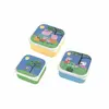 Petit Jour Paris Lunchbox 3 Stück Peppa Pig, Lunch box, Multicolore