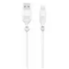 Just Green - USB A naar Lightning recyclebare kabel 1,2 m 2,4A - Wit