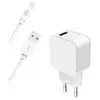 Bigben Connected, USB A-netoplader 2,4 A FastCharge USB A/Lightning-kabel, Wit