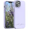 Coque pour iPhone 14 Recyclable Biodégradable Just Green lavande