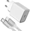 Chargeur secteu FORCE POWER 30W + cable USB-C / Lightning MFI 1.2m