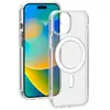 Coque hybride en silicone BigBen Connected Magsafe pour iPhone 15 Tran...