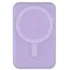 Batterie externe BigBen Connected MagSafe 5000 mAh Magnet USB A+C 10 W Violet