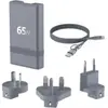 Chargeur + câble FORCE POWER de voyage 65W de voyage GaN USB-A + C