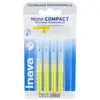 Inava Brossettes Mono Compact 1mm Etroits Jaunes 4 unités + 2 offertes