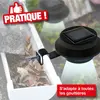 TERRE JARDIN Lampes solaires de gouttière x 3