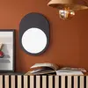 Miroir mural ovale MOKA - FACTORY - Noir 23x32 cm