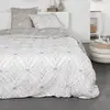 Today Parure De Lit Double En Coton Flanelle À Motifs De Rosaces - Beige - 240 X 260 Cm