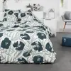 Today Parure De Lit Double En Coton Flanelle Imprimé Floral - Vert/Bla...