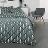 Today Parure De Lit Double En Coton Flanelle Imprimé - Vert - 240 X 26...