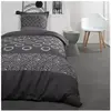TODAY Parure de lit Coton 1 personne - 140x200 cm - Imprimé Gris Gael