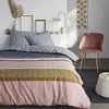 Today Parure De Lit Coton Gris Et Rose 220x240