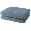 Lot de 2 serviettes de toilette TODAY 50x90 cm 100% Coton - Denim