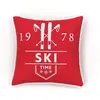 Coussin déhoussable carré CHARME - TODAY - Rouge 40x40 cm