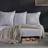 Plaid damier uni BIEN AU CHAUD - TODAY - Beige 130x180cm