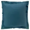 Douceur d'Intérieur Taie D'oreiller À Volants - 63 X 63 Cm - Percaline - Bleu