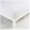 Douceur d'intérieur CDaffaires Drap housse 2 personnes 140 x 190 cm jersey uni jersy Blanche