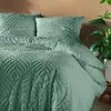 DOUCEUR D'INTERIEUR Housse de couette 240 x 220 cm microfibre unie tuftee heltie Sauge
