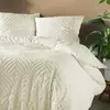 Parure de lit Heltie Ivoire 260x240 - Douceur Dintérieur