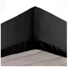 Drap housse 2 personnes 140 x 190 cm microfibre unie oscar Noir