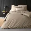 DOUCEUR D'INTÉRIEUR Housse de Couette 2 Personnes Percale Uni 78 fils percaline - 240x260cm - Lin.