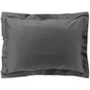 Douceur d'Intérieur Taie d'oreiller rectangle 50x70 cm - Percale 100% coton - Anthracite