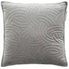 Housse de Coussin Velours Uni Solange 40x40cm Gris