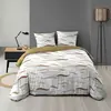 Parure de lit 240x220 cm + 2 taies   Microfibre imprimée ZENITH   Moti...