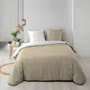 Housse de couette réversible 200 x 200 cm + 2 taies -  CADRIA   100% c...