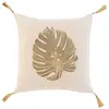 Douceur d'Intérieur Coussin Déco - PARIS PRIX - Mogador - 40x40cm - Beige - Déhoussable - Tendance